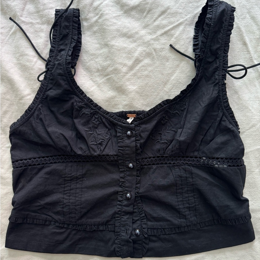 Free People Kerry Tank in Black Size Small